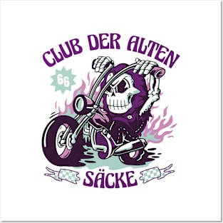 Biker Skull P R t shirt Posters and Art